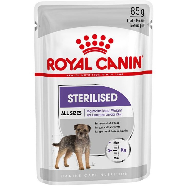 غذای پوچ سگ رویال کنین مدل Mini STERILISED وزن 85 گرم