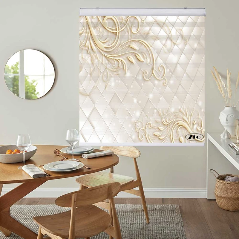 پرده زبرا زیو کد 3D1326 سایز 150x200 سانتی متر