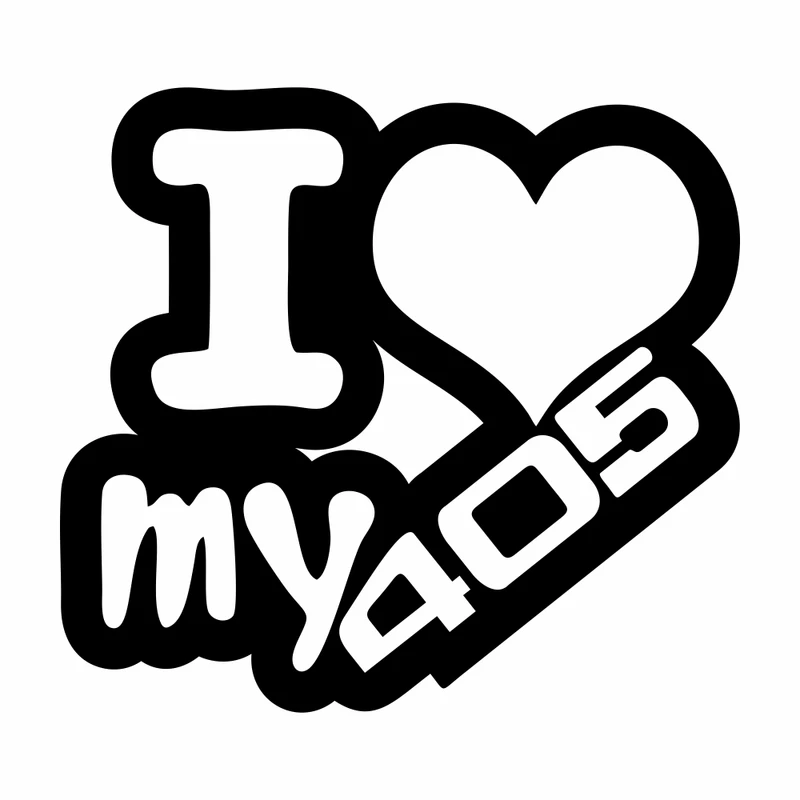 برچسب بدنه خودرو ماتریسیو طرح ماشین I Love My 405 کد M208 