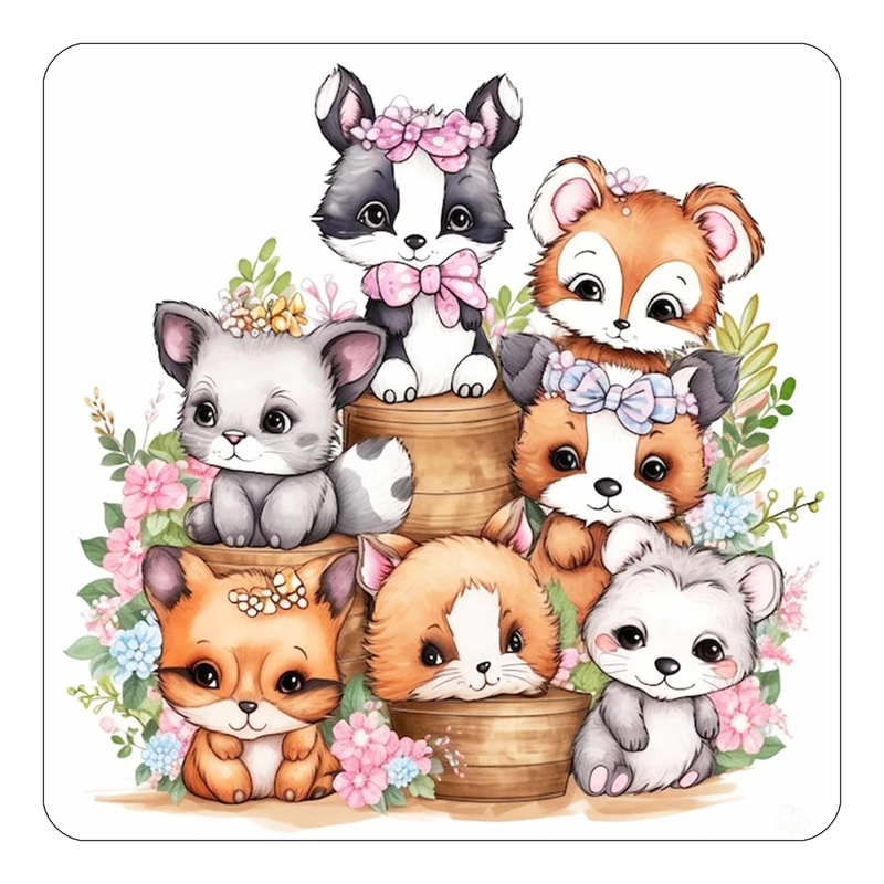 مگنت کاکتی طرح حیوانات کارتونی مدل mp28534