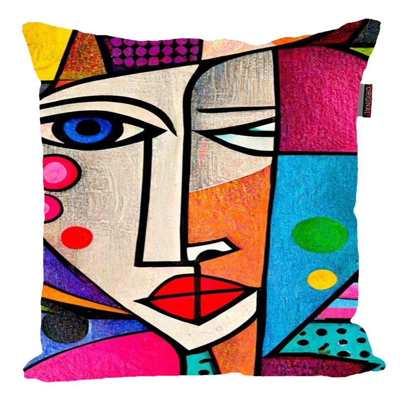 کوسن پاد آفرین مدل فانتزی طرح چهره کد P463