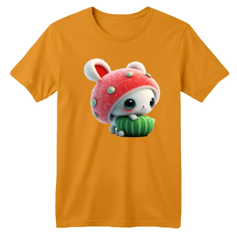 تی شرت آستین کوتاه بچگانه مدل خرگوش یلدایی کد 1