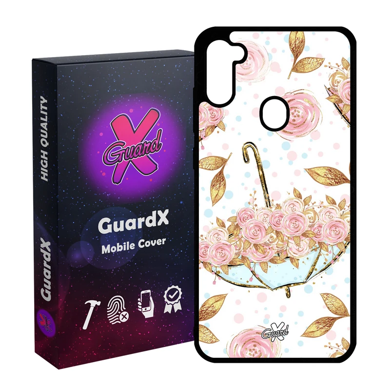 کاور گارد ایکس طرح Flower مدل Glass10107 مناسب برای گوشی موبایل سامسونگ Galaxy A11 / M11