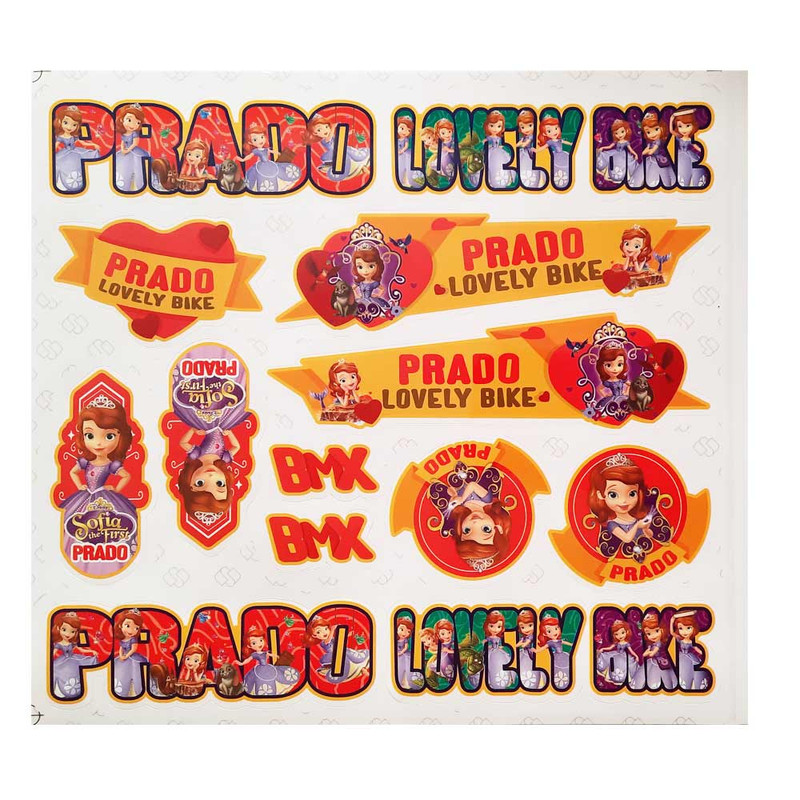 استیکر دوچرخه مدل prado-2