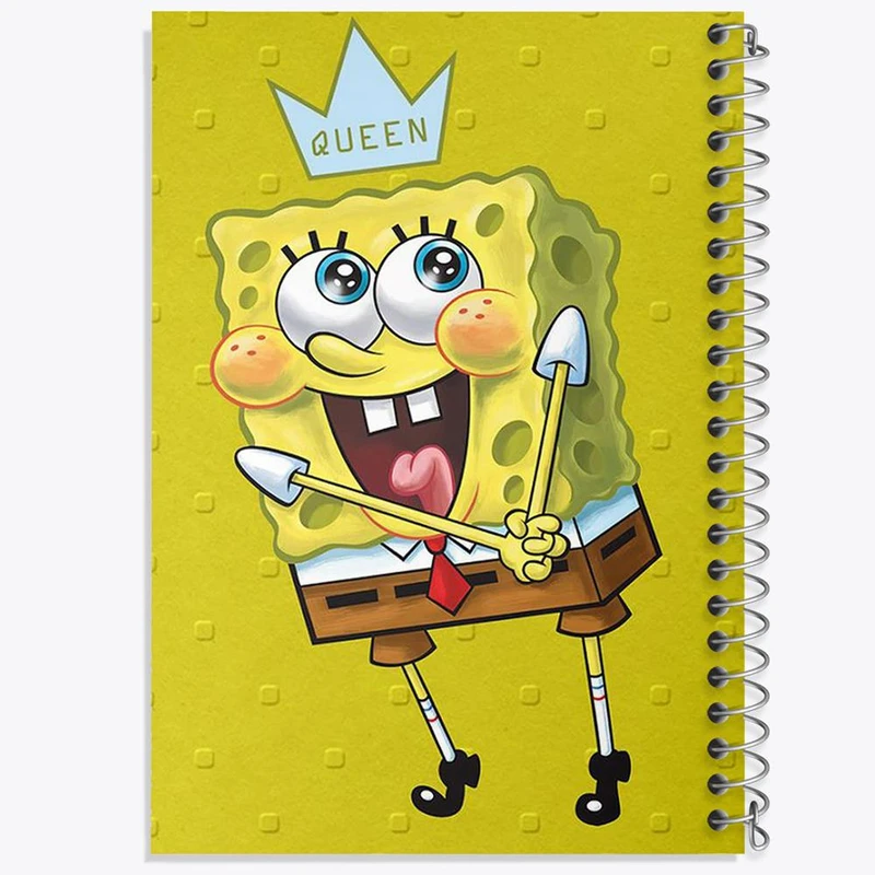 دفتر ژورنال نویسی 50 برگ خندالو مدل نقطه ای طرح باب اسفنجی و پاتریک کد 1335