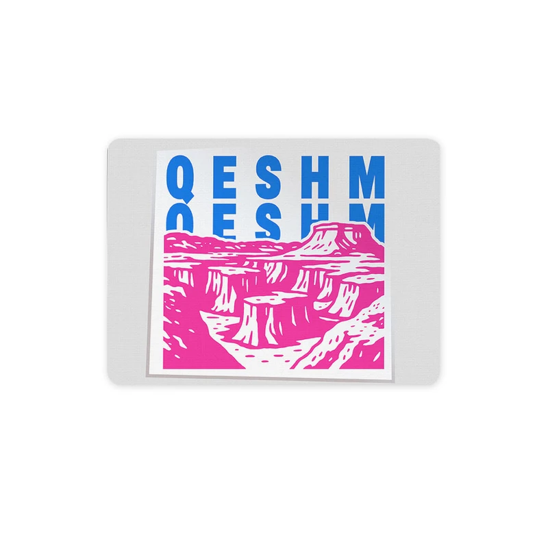 ماوس پد ترمه طراحان ایده مدل نماد کوه های مریخی قشم کد map0044 سایز 19*28 سانتی متر