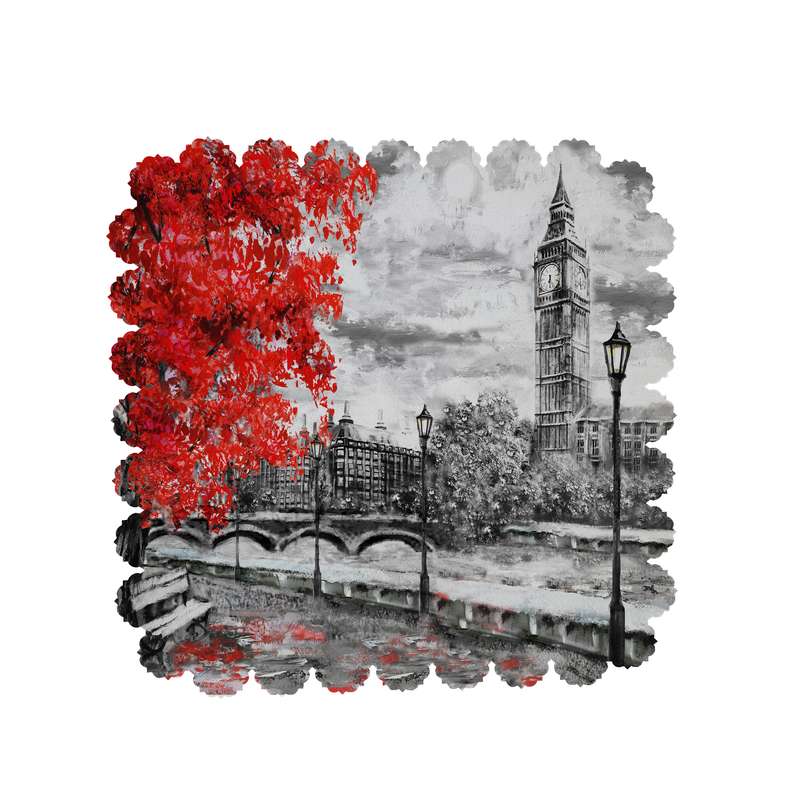  رومیزی طرح منظره کد 5116B