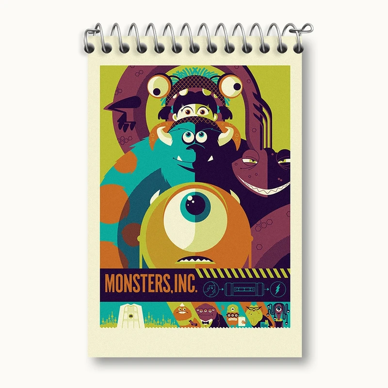 دفتر یادداشت 50 برگ خندالو مدل کارخانه هیولاها کد F2168