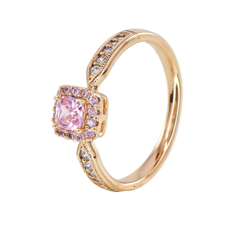 انگشتر زنانه ژوپینگ مدل تک نگین کد AAE796