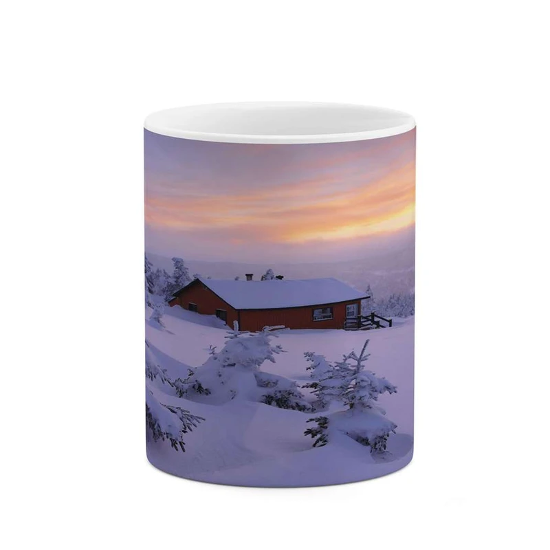 ماگ کاکتی مدل منظره برفی کد mgh15118