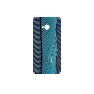 MAHOOT Turquoise feathers Cover Sticker for HTC One