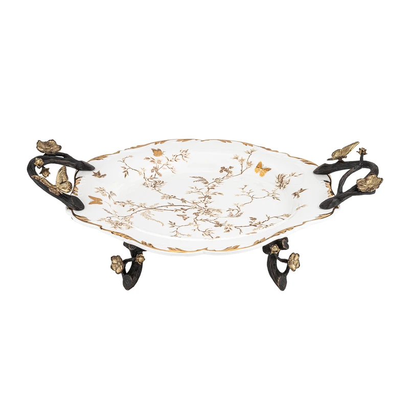 سینی گرد گلدکیش طرح نیاتوس کد GK738301