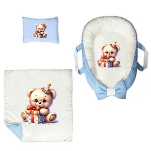  سرویس خواب 3 تکه نوزاد مدل تولد خرس کد DKBB1-set
