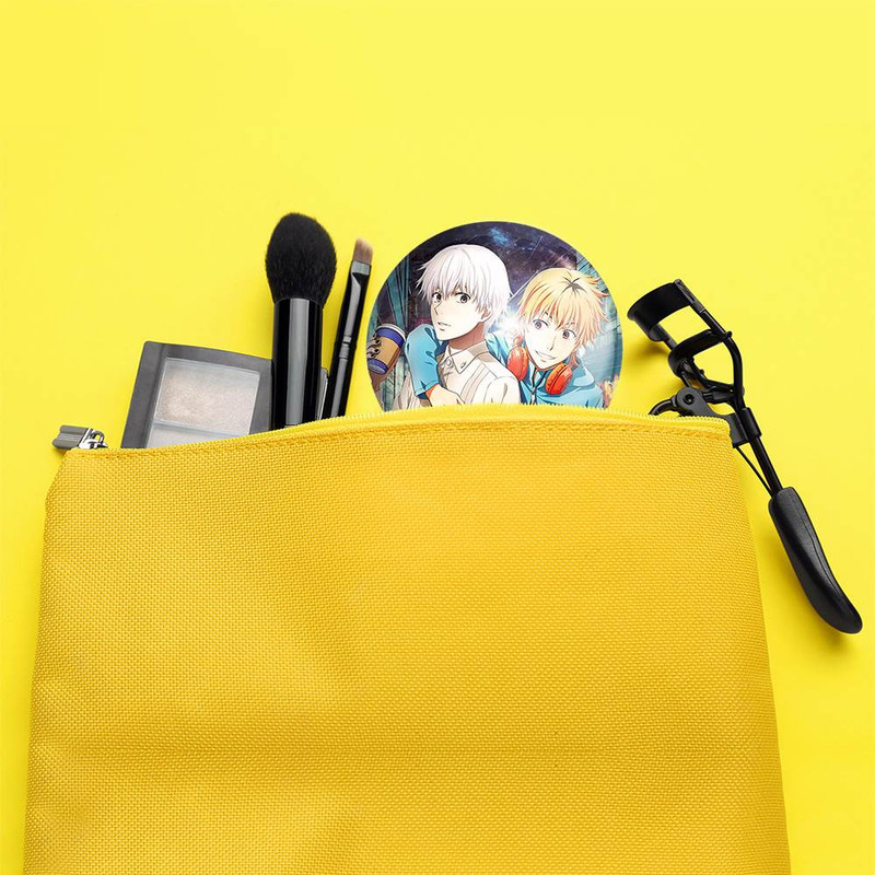 آینه جیبی خندالو مدل کانکی و هیده انیمه توکیو غول Tokyo Ghoul  کد 11888
