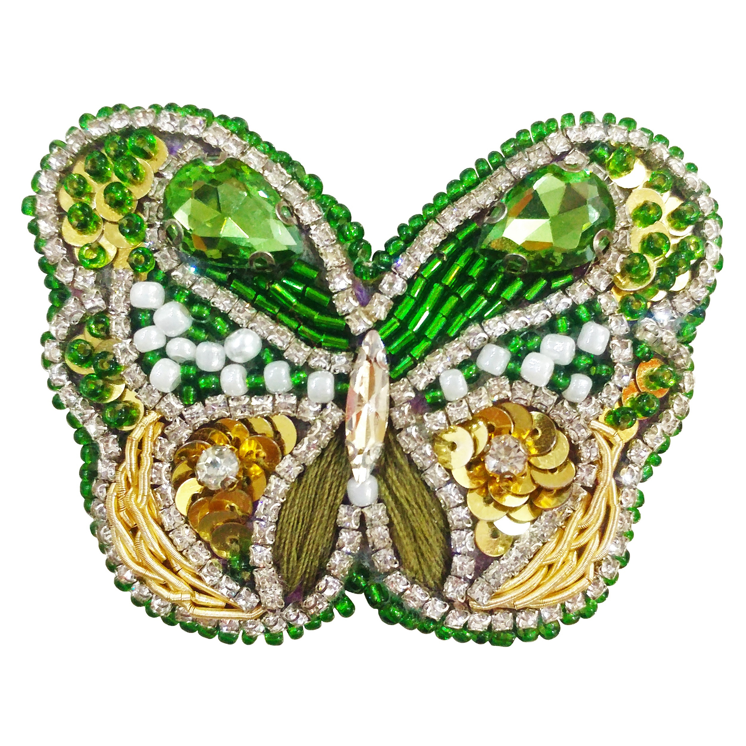 گل سینه زنانه طرح پروانه کد 01