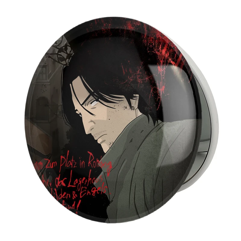 آینه جیبی خندالو طرح دکتر کنزو تنما انیمه مانستر Monster مدل تاشو کد 17119 