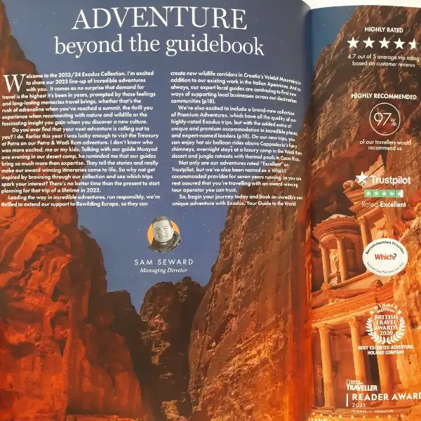 مجله Exodus Travel ژوئن 2023