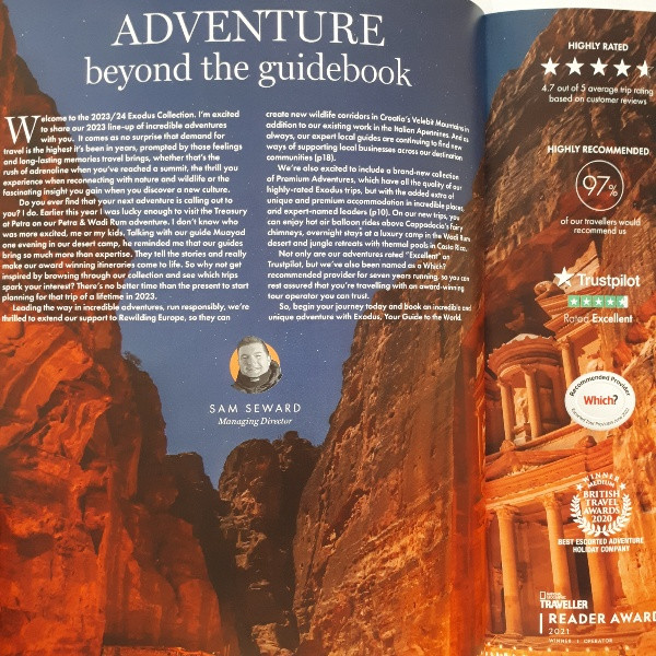 مجله Exodus Travel ژوئن 2023