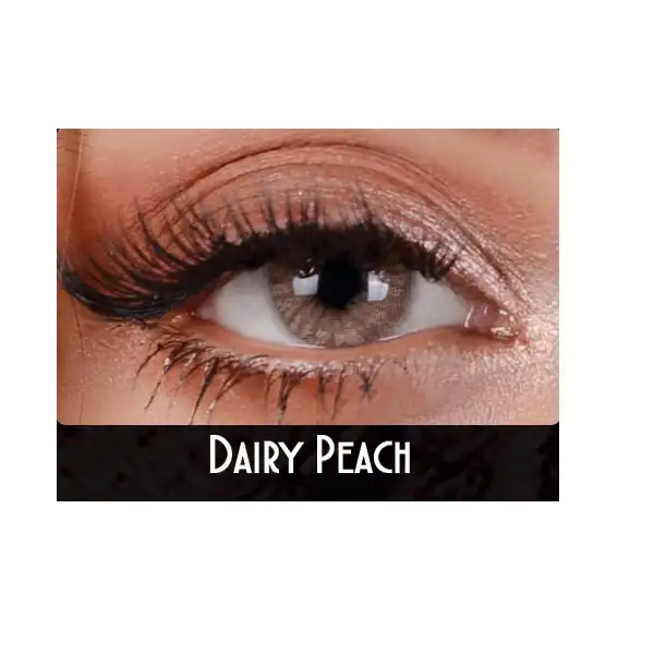 لنز چشم فلش مدل الیکسور رنگ عسلی خاکی