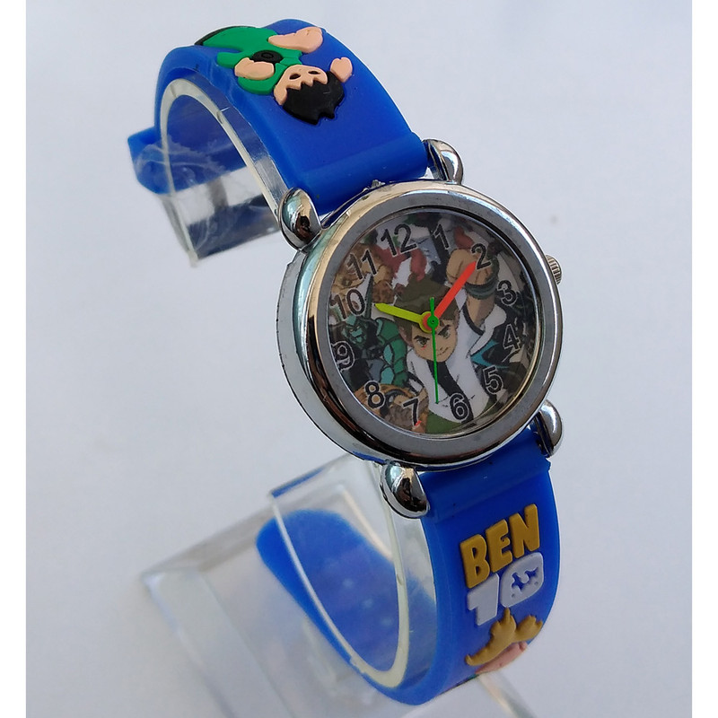 ساعت  مچی عقربه ای پسرانه مدل بند سیلیکونی بن تن