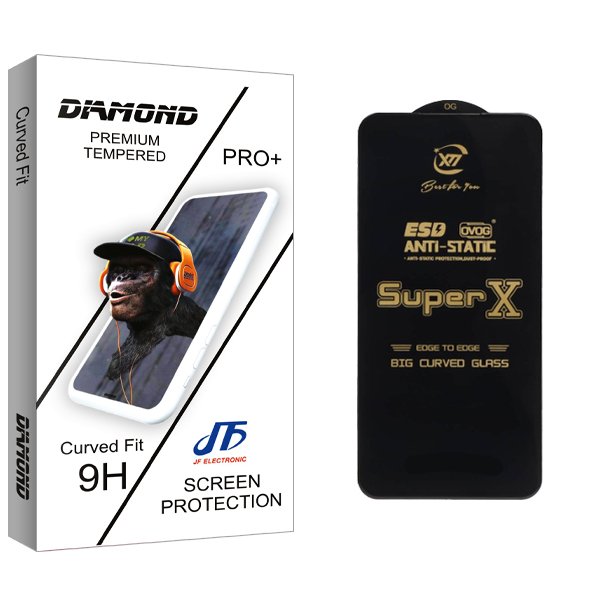 محافظ صفحه نمایش جی اف مدل Diamond Supx_Ant مناسب برای گوشی موبایل شیائومی Redmi Note 11 5G / Note 11T 5G/ Poco X3 GT / Poco M4 Pro 5G