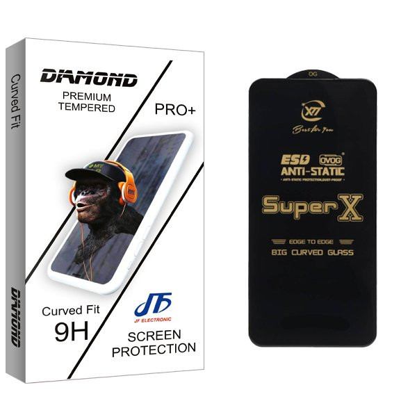 محافظ صفحه نمایش جی اف مدل Diamond Supx_Ant مناسب برای گوشی موبایل ریلمی 1+9RT