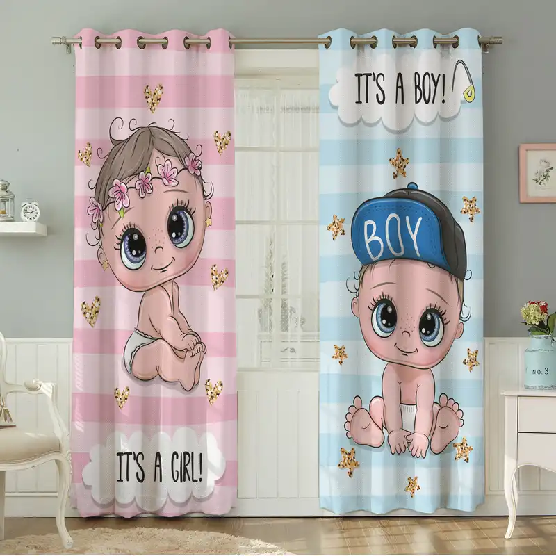 پرده نیروانا طرح کودک مدل مخمل کد 5082 سایز 140×280 سانتی متر