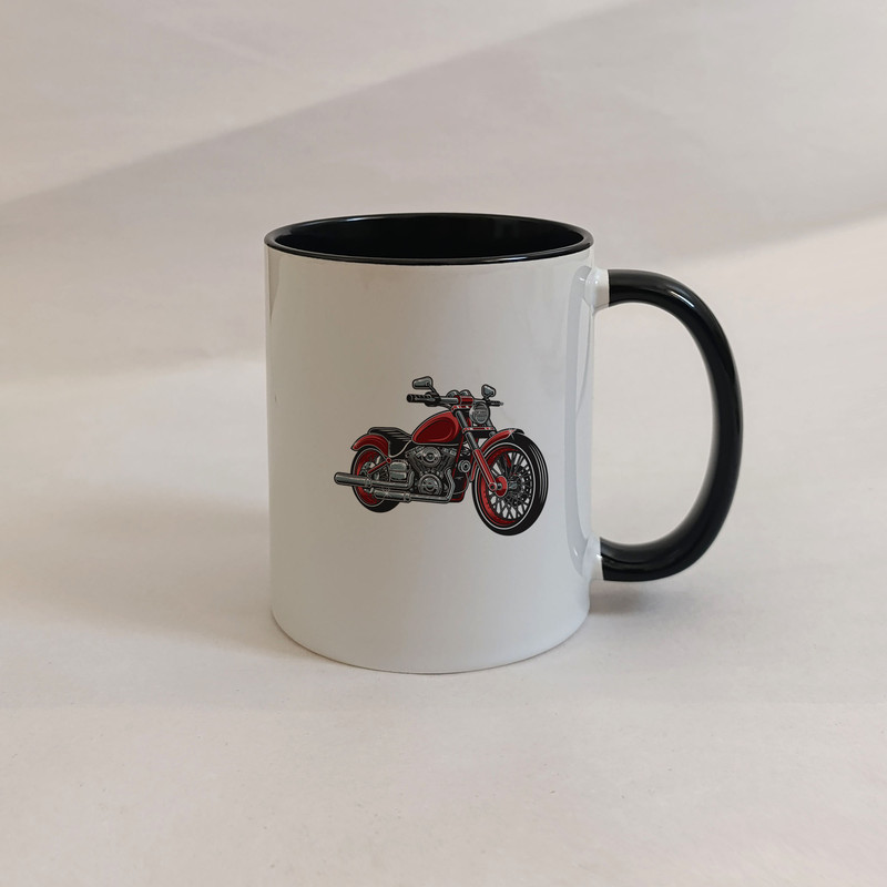 ماگ ژالینو طرح موتور سیکلت کلاسیک کد 001