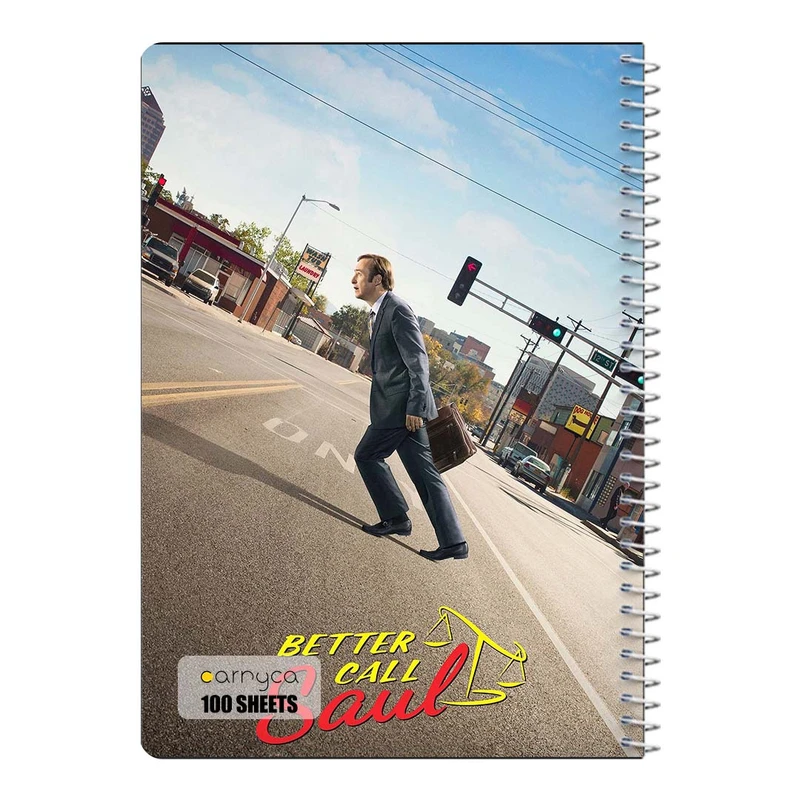 دفتر مشق 100 برگ سیمی کارنیکا طرح بهتره با سول تماس بگیری Better Call Saul کد 70468
