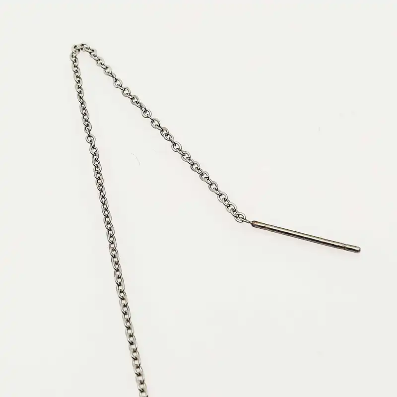 گوشواره زنانه مدل بخیه ای طرح پروانه کد 507GUZ