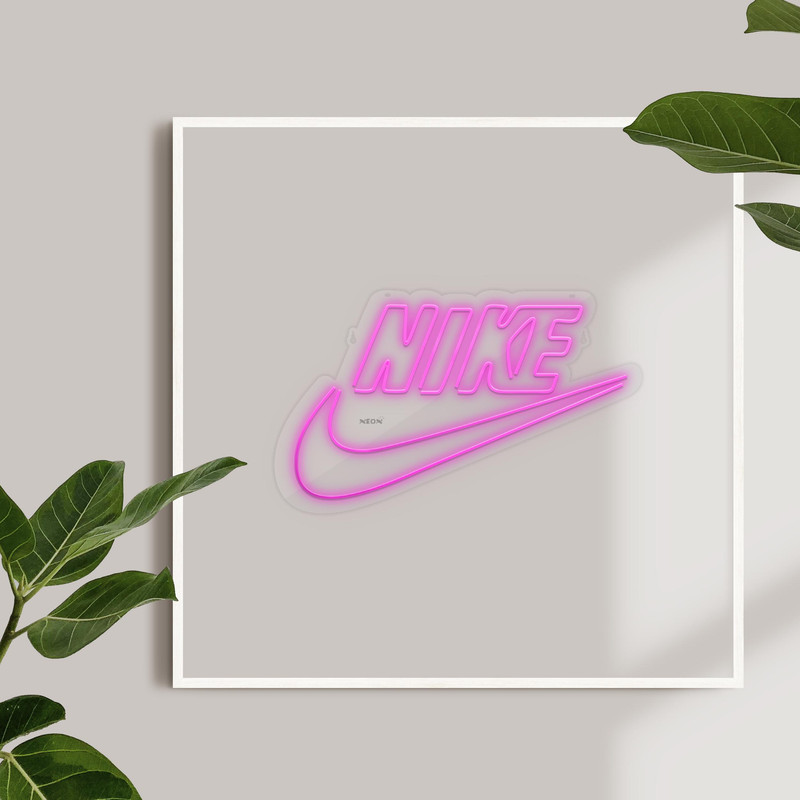 چراغ دیواری نئون دیزاین طرح Nike-Text_PN
