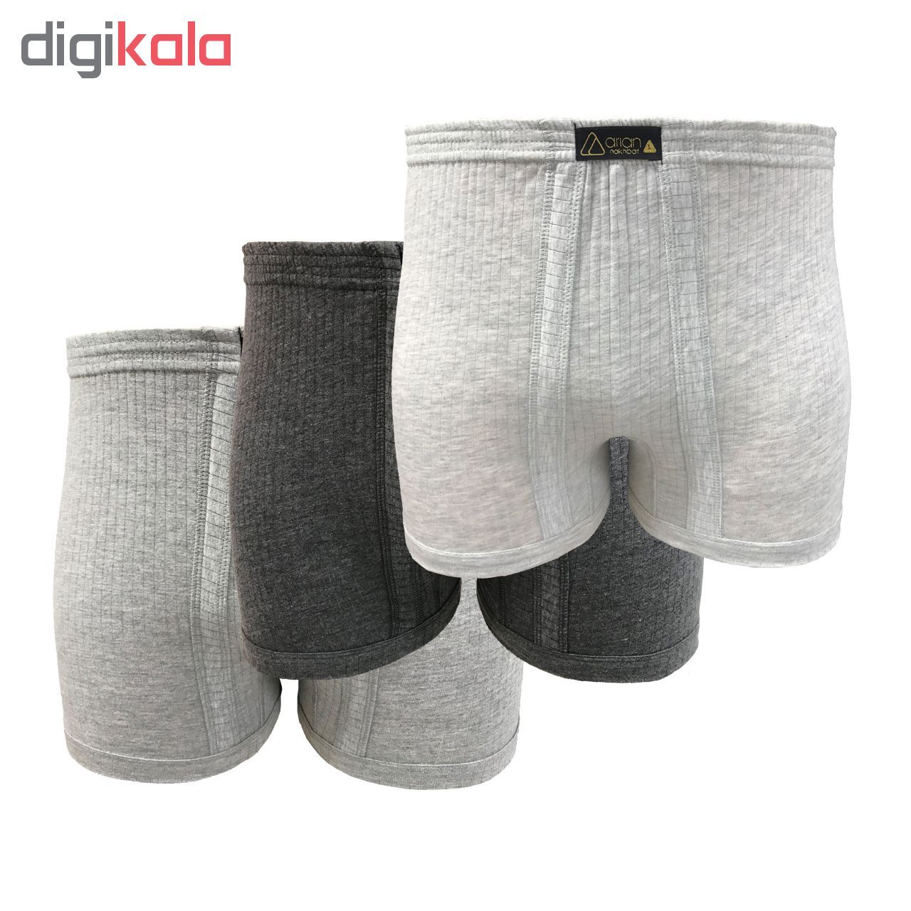شورت مردانه آریان نخ باف کد 1415 مجموعه 3 عددی -  - 3