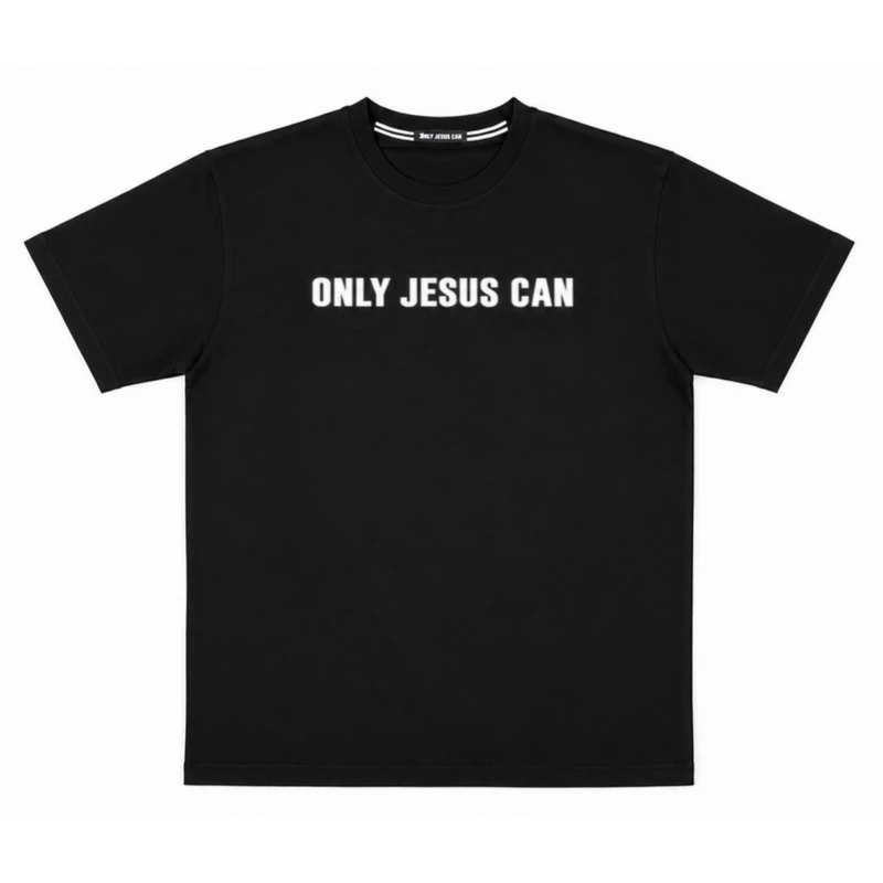 تی‌شرت پسرانه مدل only Jesus can پنبه 28 سوپر