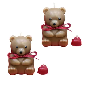 شمع مدل خرس مجموعه 4 عددی