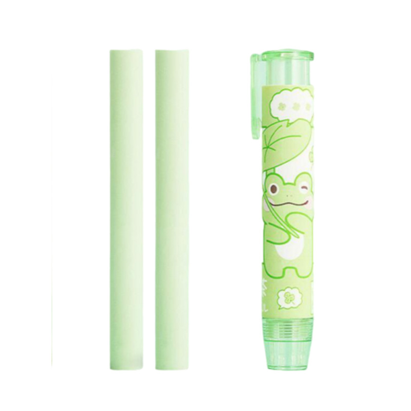 پاک کن طرح قورباغه به همراه پاک کن یدک بسته 3 عددی