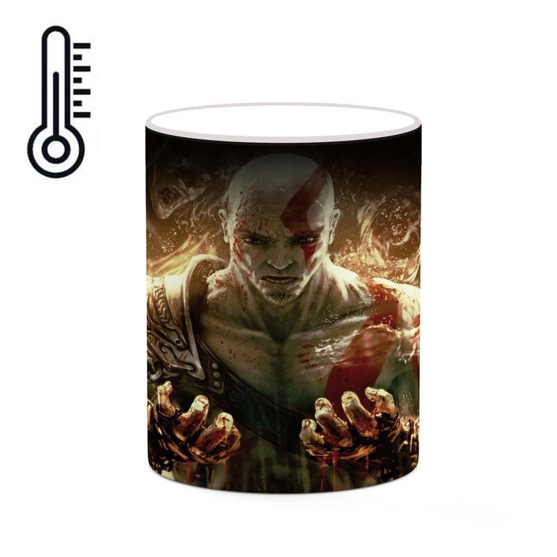 ماگ حرارتی کاکتی طرح گاد آف وار God Of War مدل mgh40802