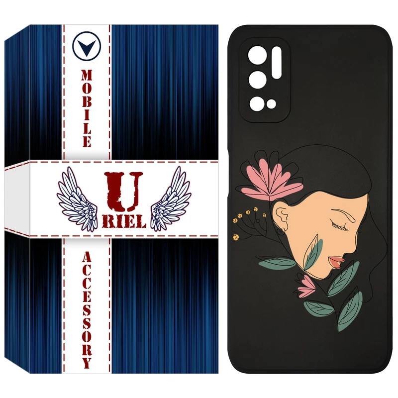 کاور یوریل مدل KSH کد 53 طرح صورت زن مناسب برای گوشی موبایل شیائومی Poco M3 Pro / Redmi Note 10 5G / Redmi Note 11 SE