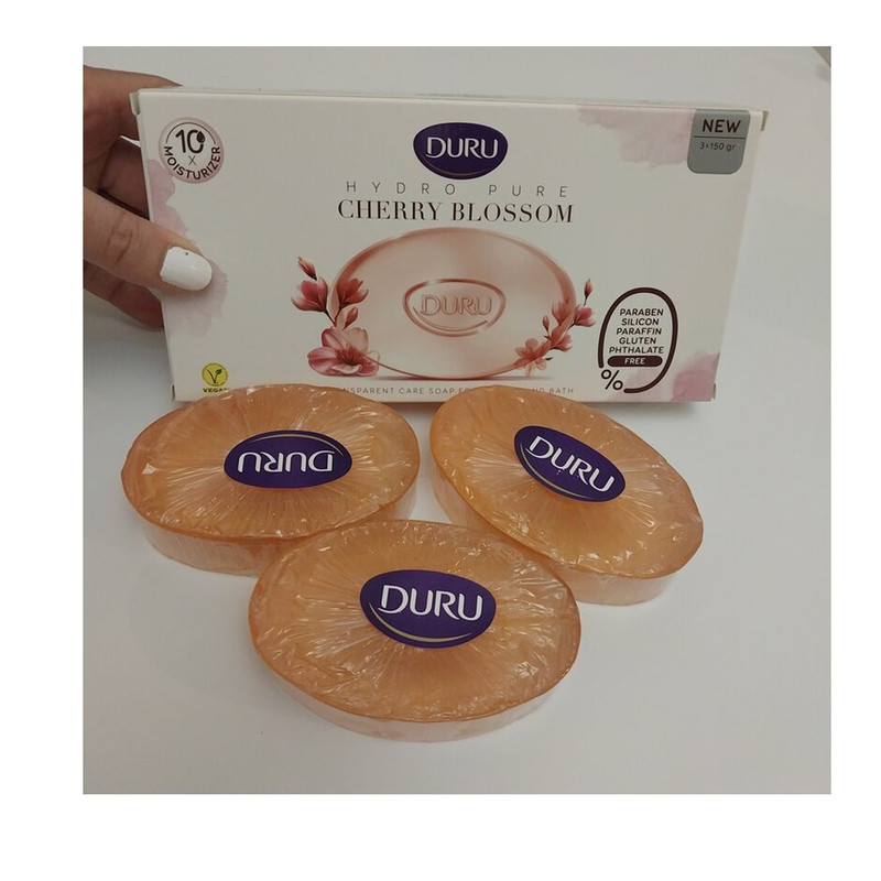 صابون شستشو دورو مدل CHERRY BLOSSOM وزن 450 گرم بسته 3 عددی