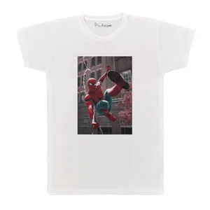 تی شرت آستین کوتاه بچگانه پرمانه طرح مرد عنکبوتی کد pmt.6790