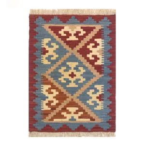  گلیم دستبافت نیم متری طرح قشقایی کد 604055