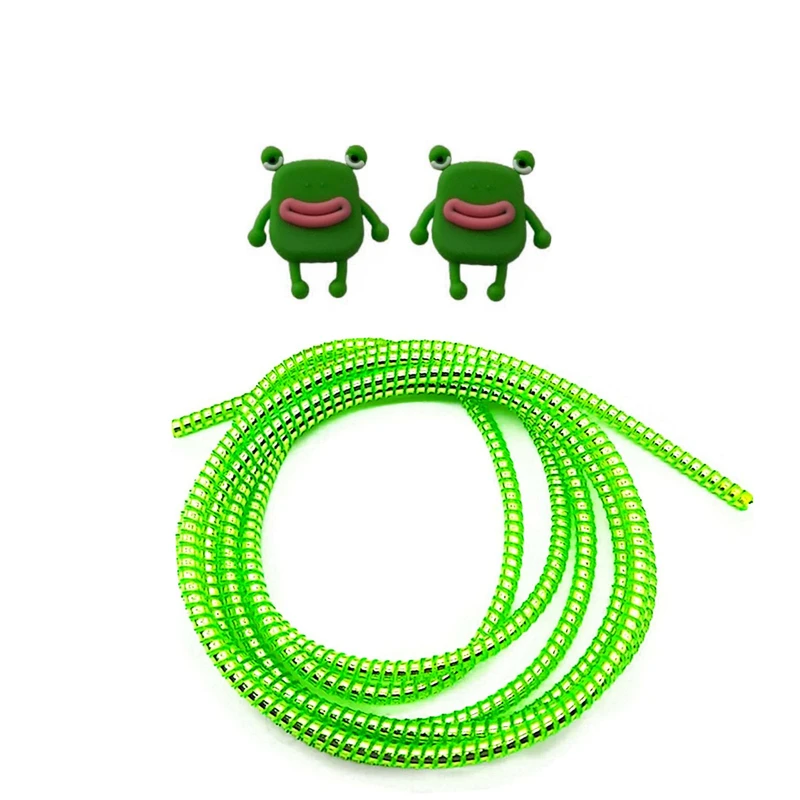 محافظ کابل شارژ و هندزفری طرح قورباغه مدل Frog444 بسته سه عددی 