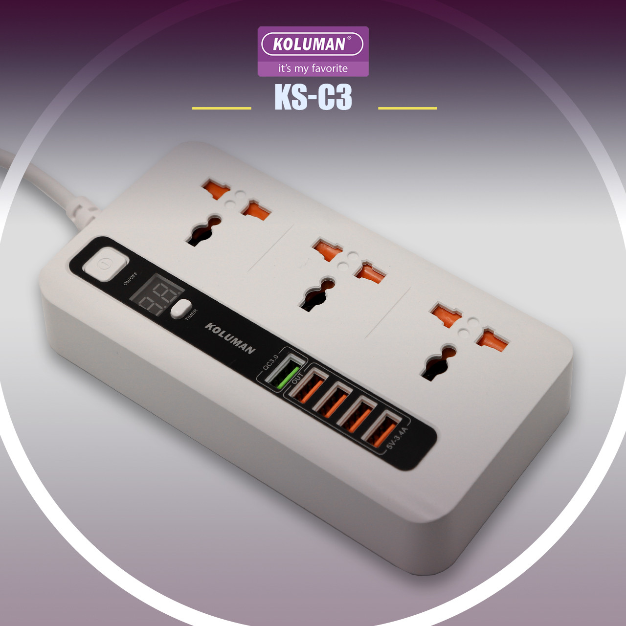 چندراهی برق کلومن مدل KS-C3