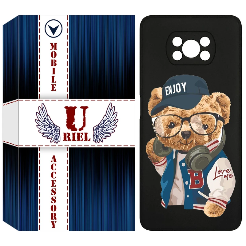 کاور یوریل مدل KSH کد 35 طرح تدی مناسب برای گوشی موبایل شیائومی Poco X3 / Poco X3 Pro