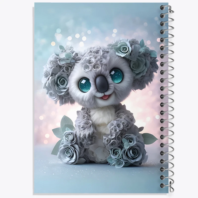 دفتر ژورنال نویسی 50 برگ خندالو مدل نقطه ای طرح کوآلا بامزه کد F7518