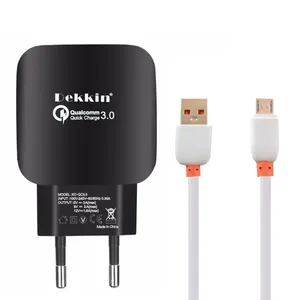 شارژر دیواری دکین مدل QUICK_3.0 به همراه کابل تبدیل microUSB
