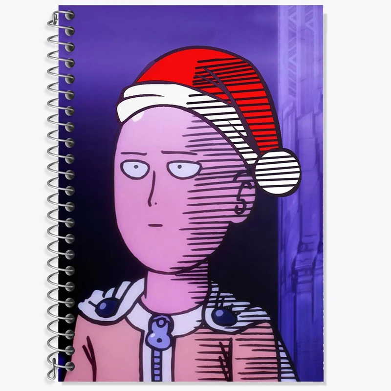 دفتر لغت 50 برگ خندالو مدل سایتاما انیمه مرد تک مشتی One Punch Man کد 11403