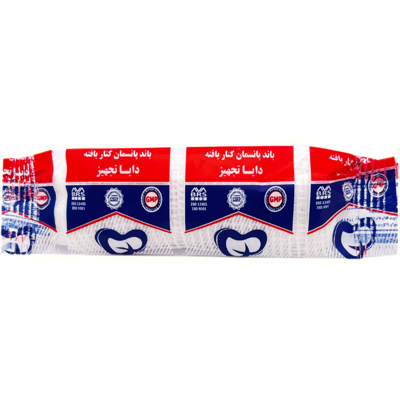 باند پانسمان دایا تجهیز استوار مدل کنار بافت 10 سانتی متر مجموعه 20 عددی