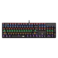 کیبورد گیمینگ ردراگون مدل K208، سوییچ مکانیکال آبی، Full-Size، نورپردازی RGB