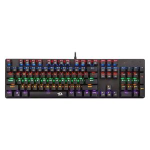 کیبورد گیمینگ ردراگون مدل K208، سوییچ مکانیکال آبی، Full-Size، نورپردازی RGB