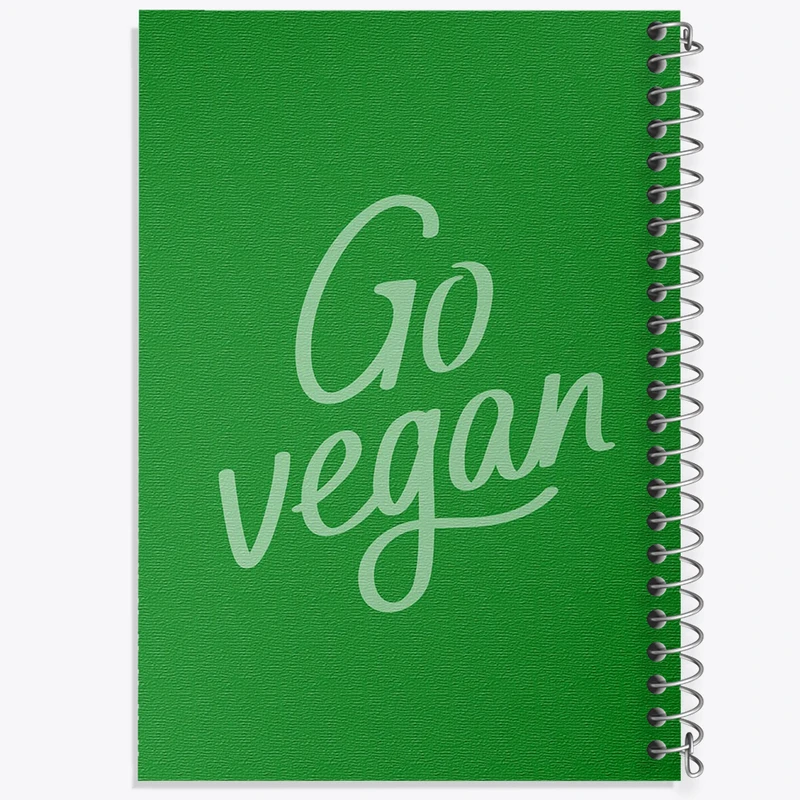 دفتر ژورنال نویسی 50 برگ خندالو مدل نقطه ای طرح وگن Vegan کد 31121